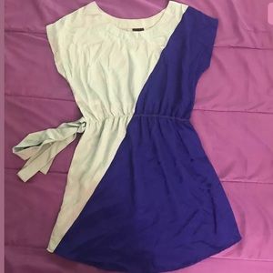 Fun & Flirt Two Blue Blouson Dress Size Small